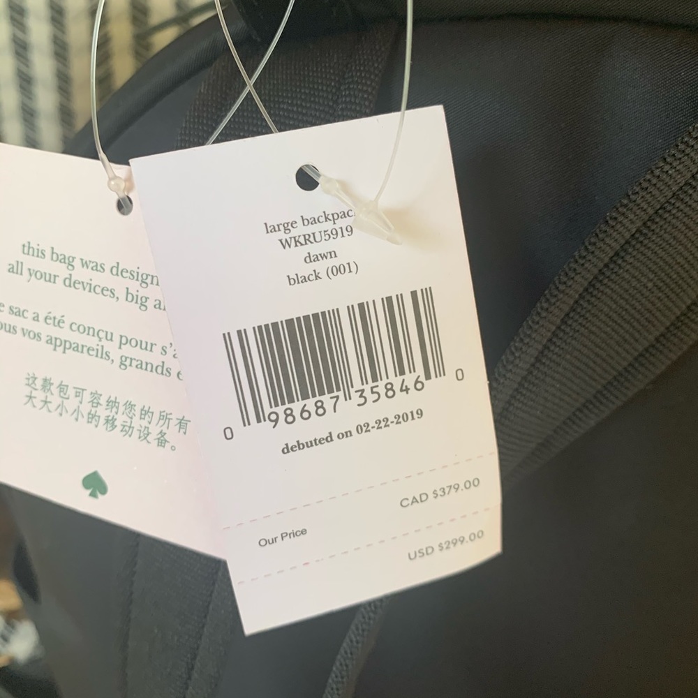 Large backpack dawn nylon Kate spade authentic - Picture 6 of 8